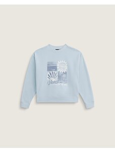 Vans Girl's Shore Thing Oversize Crew | Dawn Mist