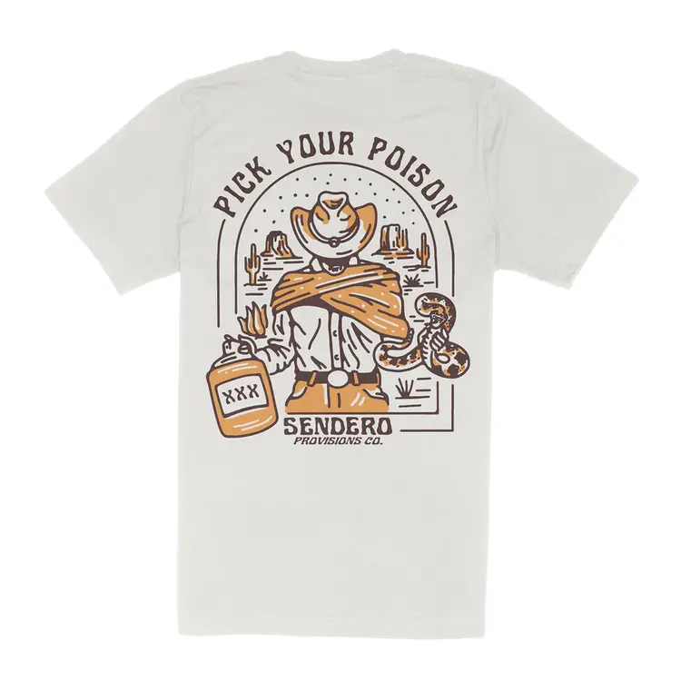 Sendero Provisions Co. Pick Your Poison T-Shirt | Vintage White