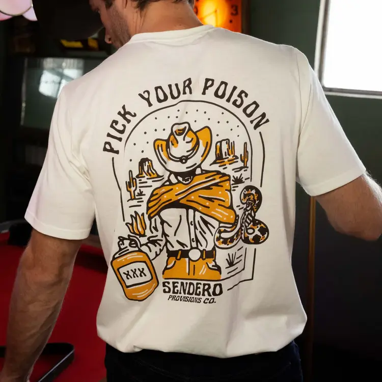 Sendero Provisions Co. Pick Your Poison T-Shirt | Vintage White