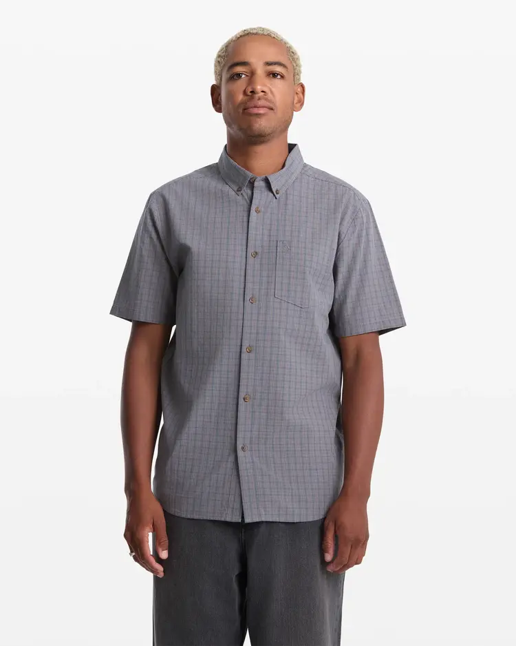 Volcom Brewster Short Sleeve Shirt | Moonbeam