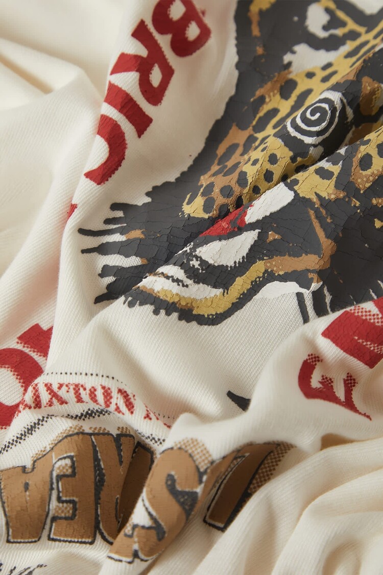 Brixton The Getaway Oversized Boyfriend T-shirt | Vintage White