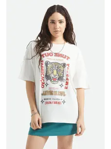 Brixton The Getaway Oversized Boyfriend T-shirt | Vintage White