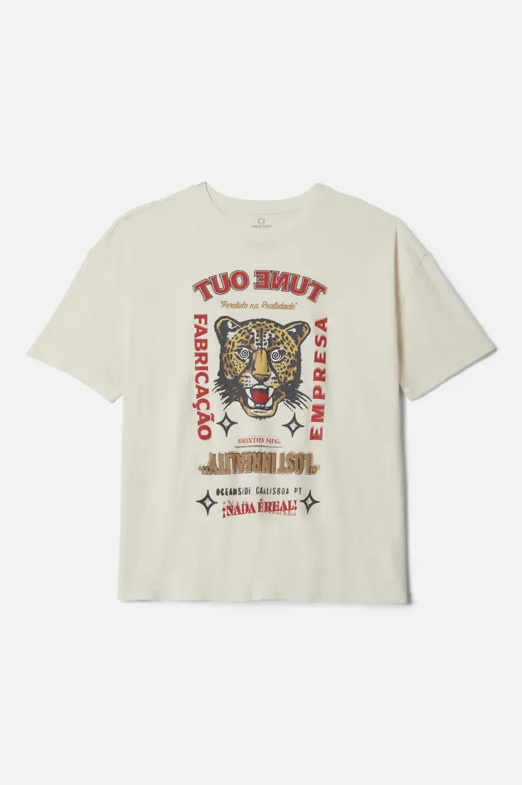 Brixton The Getaway Oversized Boyfriend T-shirt | Vintage White
