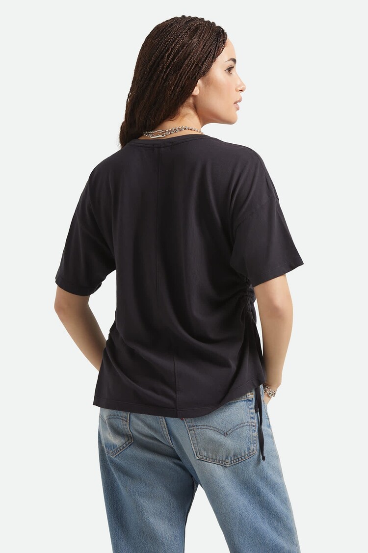 Brixton Carefree Organic Garment Cinch T-shirt | Black