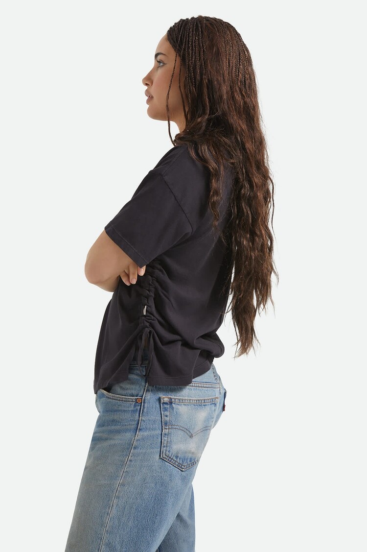 Brixton Carefree Organic Garment Cinch T-shirt | Black
