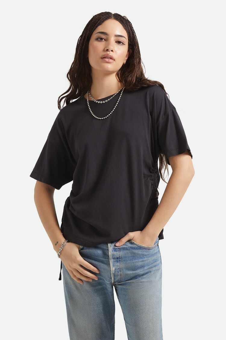Brixton Carefree Organic Garment Cinch T-shirt | Black