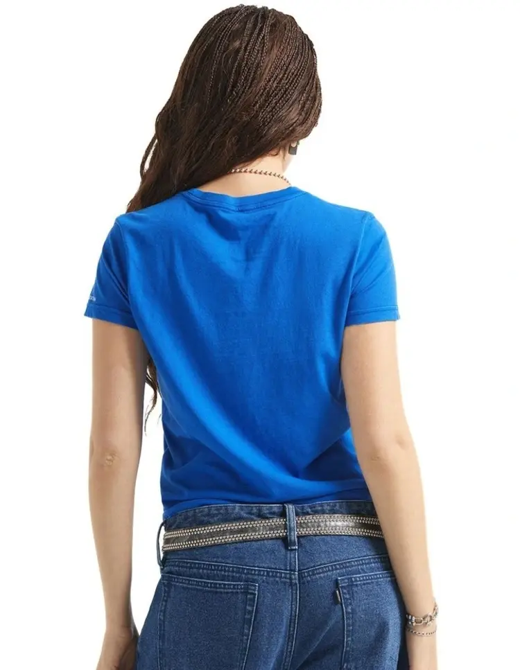 Brixton Thank You Slim Crew Tee | Sunrise Blue