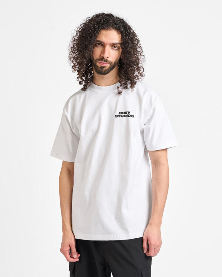 Obey Obey Sky Face Hw Box Tee | White