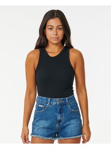 Rip Curl Classic Ribbed Tank | Black