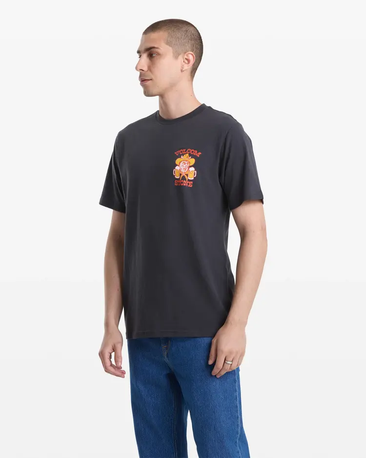 Volcom Catastrophy Short Sleeve Tee | Washed Black Heather