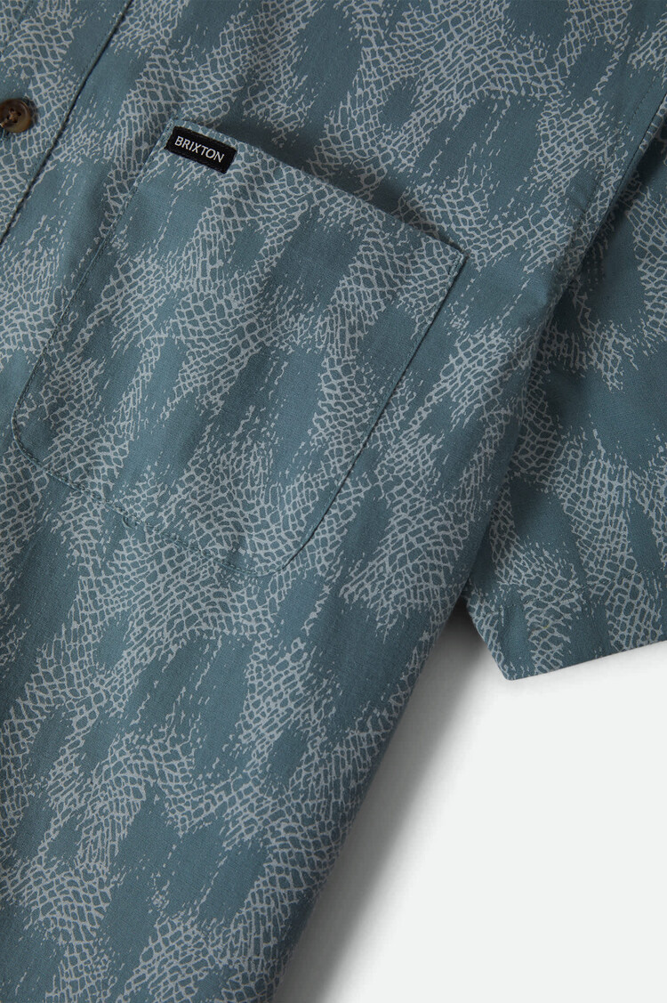 Brixton Charter Print Short Sleeve Woven | Trooper Crackle Paint