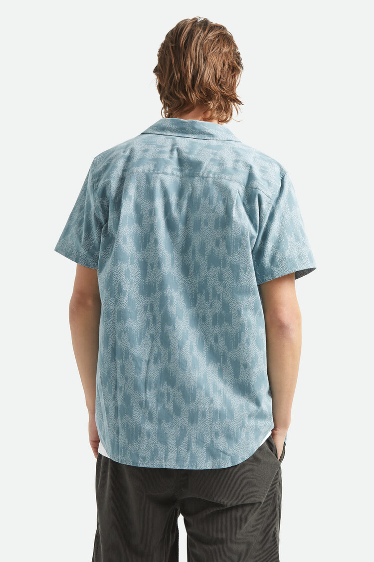 Brixton Charter Print Short Sleeve Woven | Trooper Crackle Paint