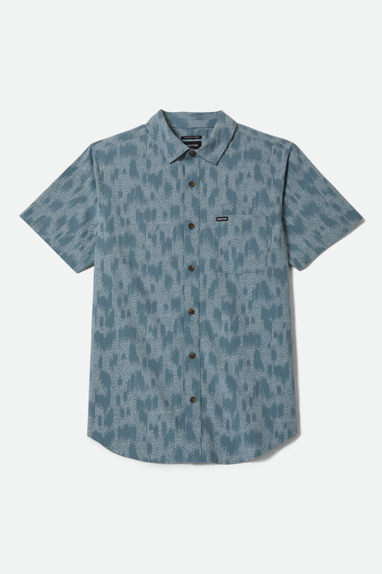 Brixton Charter Print Short Sleeve Woven | Trooper Crackle Paint