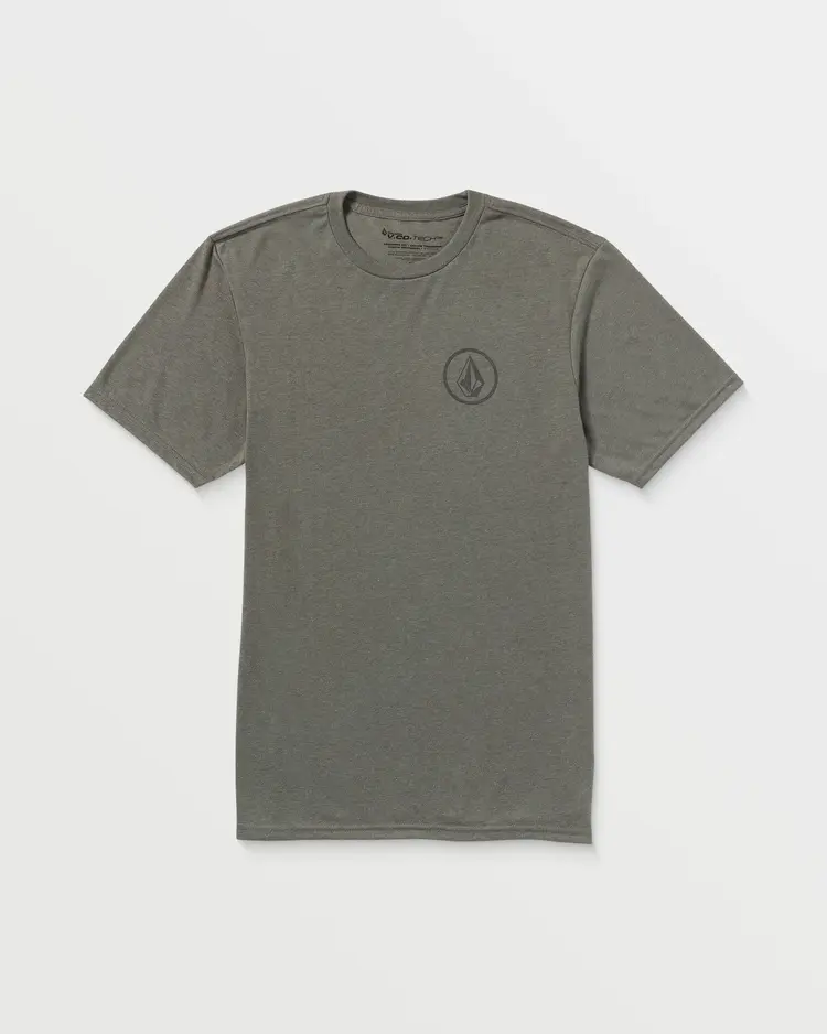 Volcom Stone Tech Short Sleeve Tee | Charcoal Heather