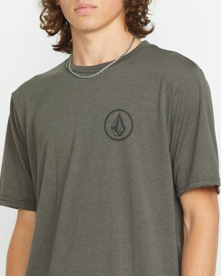 Volcom Stone Tech Short Sleeve Tee | Charcoal Heather