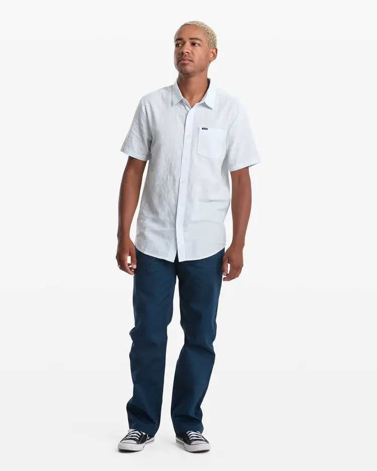 Volcom Bankstone II Short Sleeve Shirt | Light Blue Acid