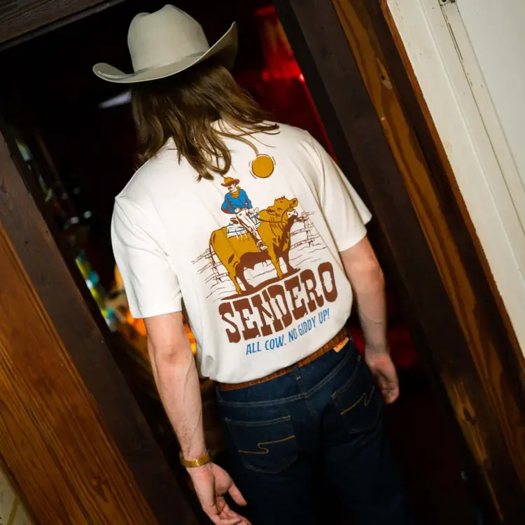Sendero Provisions Co. All Cow T-Shirt | Vintage White