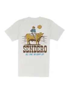 Sendero Provisions Co. All Cow T-Shirt | Vintage White