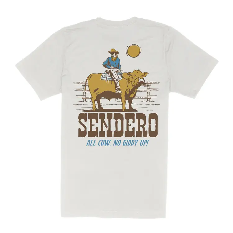 Sendero Provisions Co. All Cow T-Shirt | Vintage White
