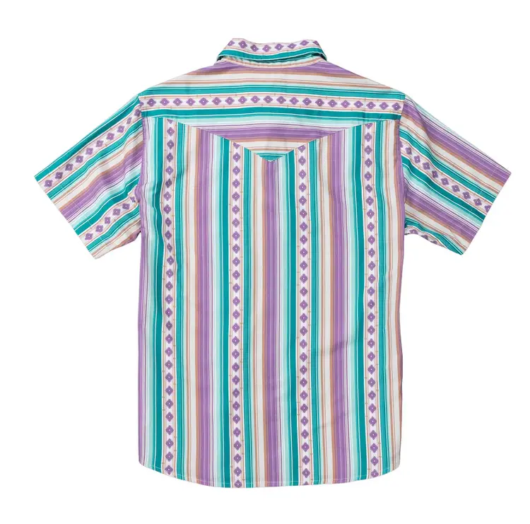 Sendero Provisions Co. Serape Pearl Snap Short Sleeve | Spring Sage