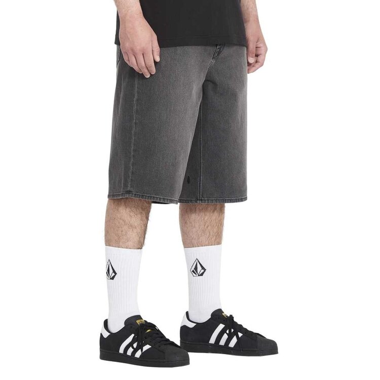 Volcom Chillow Denim Short 24 | Black Grey