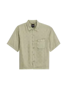 Vans Van Doren Tencel Check Camp Short Sleeve Shirt | Soft Sage