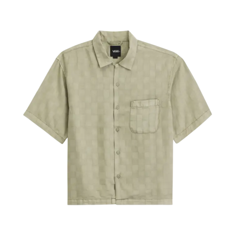 Vans Van Doren Tencel Check Camp Short Sleeve Shirt | Soft Sage