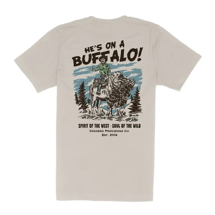 Sendero Provisions Co. Sendero Provisions Co. American Buffalo T-Shirt | Vintage White