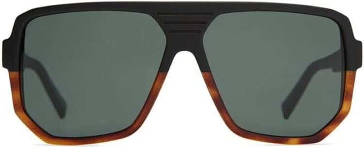 VonZipper VonZipper Roller | Black Satin - Hardline Tort Satin / Vintage Grey