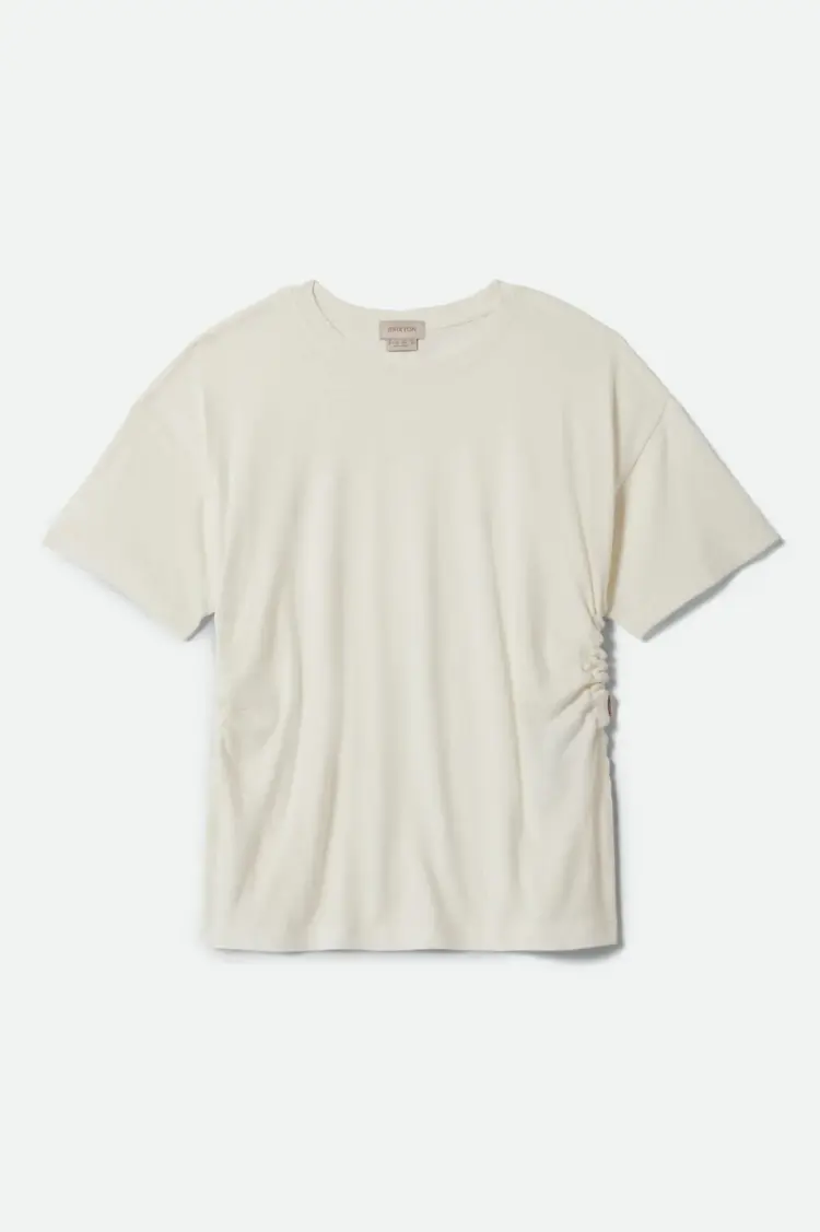 Brixton Carefree Organic Garment Dye Cinch Tee | Off White