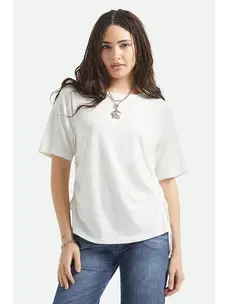 Brixton Carefree Organic Garment Dye Cinch Tee | Off White