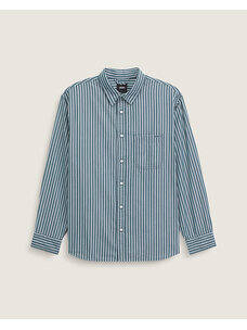 Vans Lx Dobby Stripe Long Sleeve Shirt | Mystic Moss