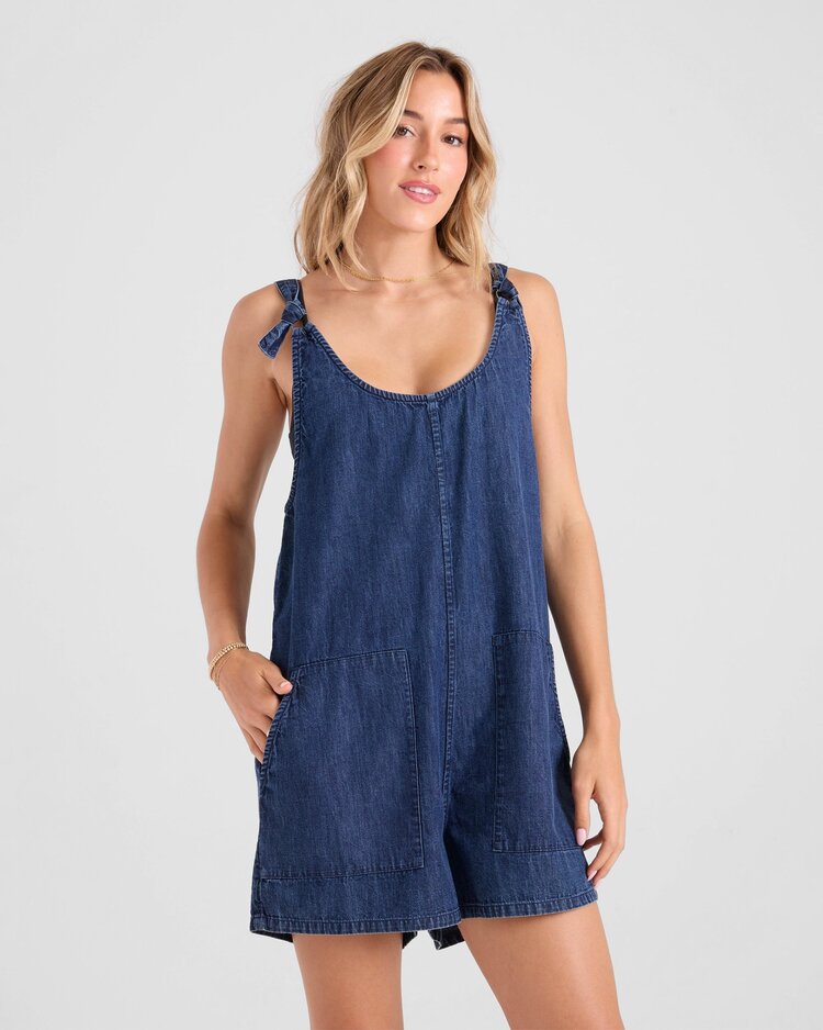 Volcom Volcom Lived In Romper | Deja Blue