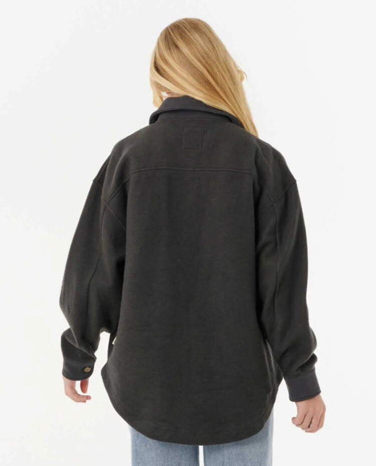 Rip Curl Rip Curl High Tide Fleece Shacket | Washed Black