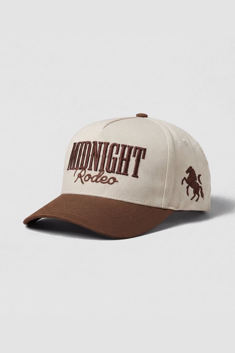 TEAMLTD TEAMLTD Midnight Rodeo Snapback | Cream / Brown