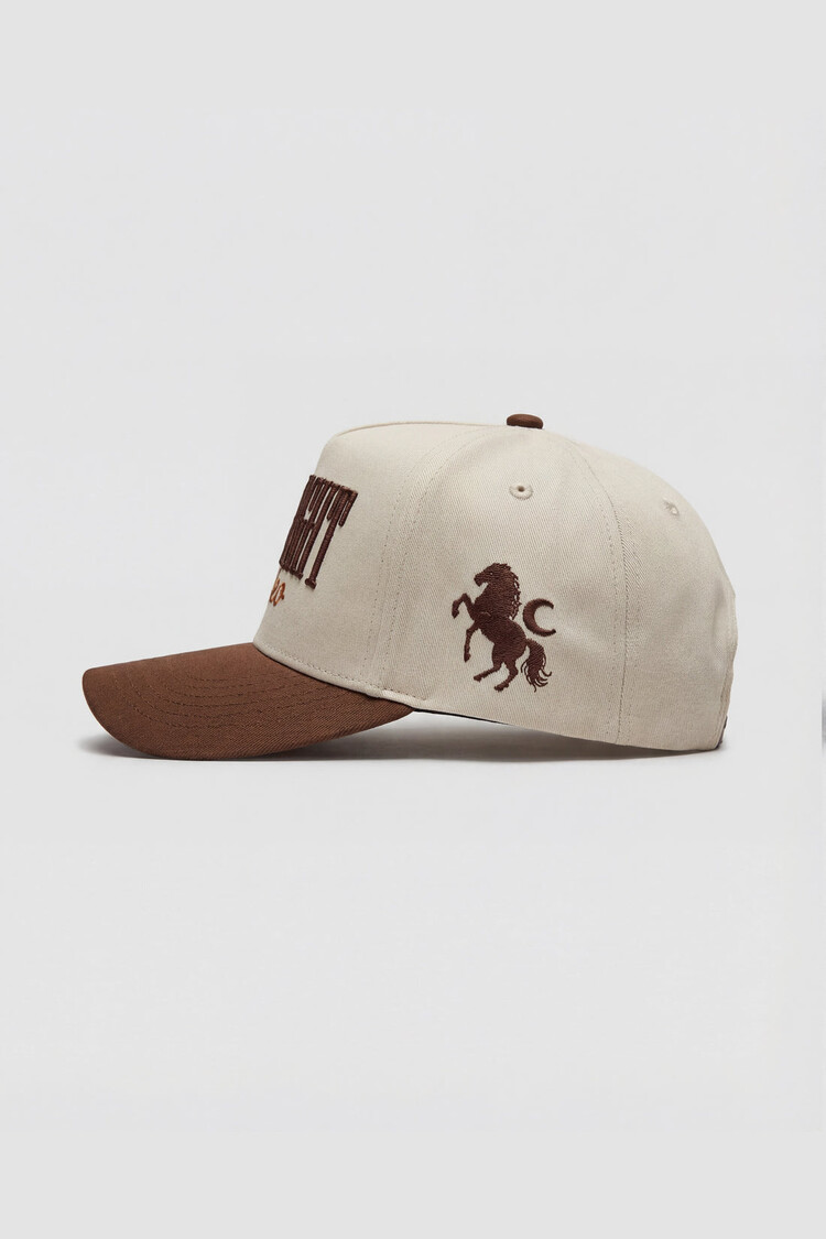 TEAMLTD TEAMLTD Midnight Rodeo Snapback | Cream / Brown