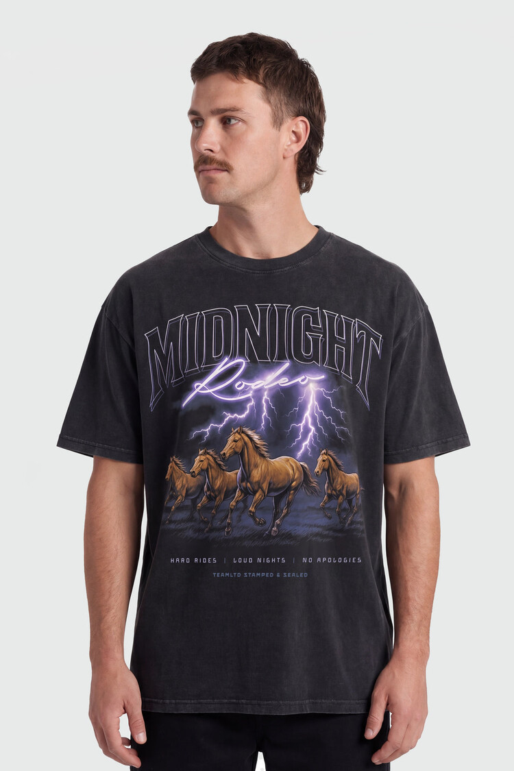 TEAMLTD Stampede Oversized Tee | Acid Black