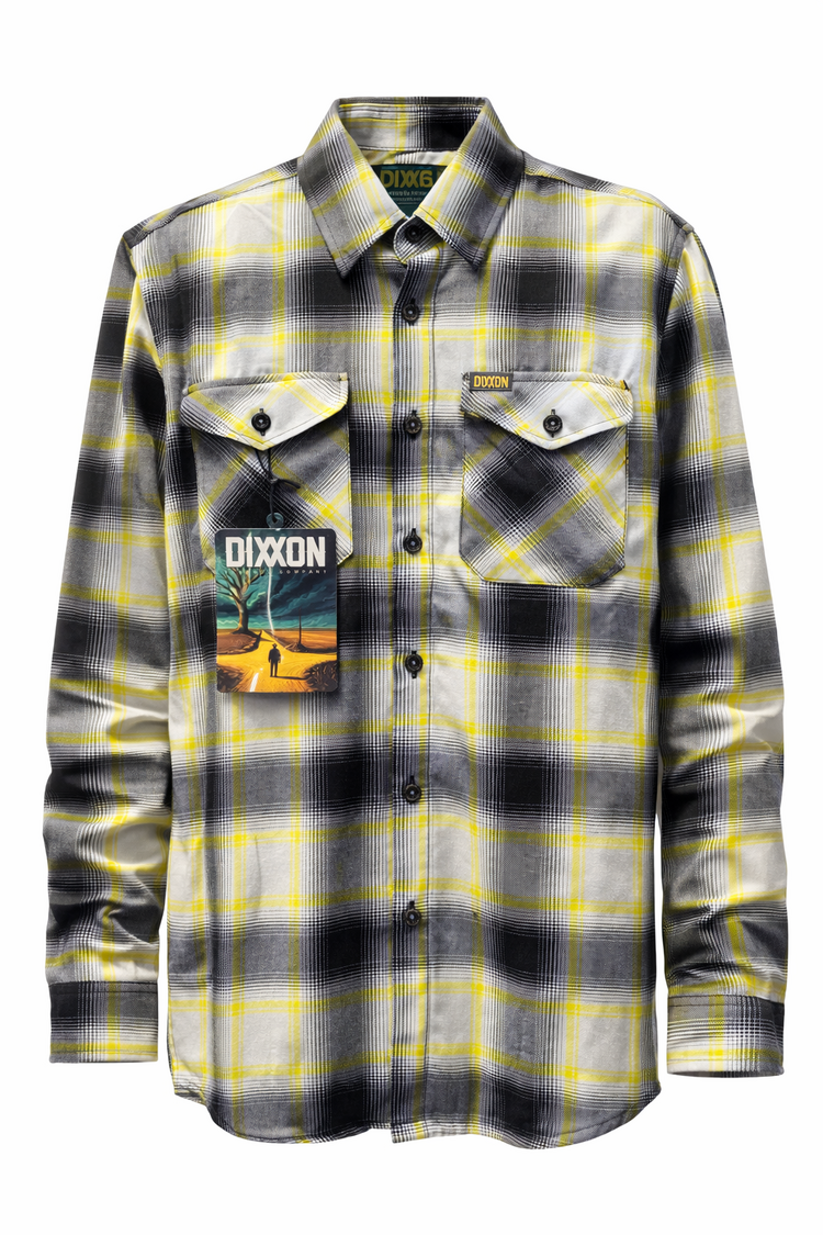 Dixxon Crossroads Flannel | Black/Yellow