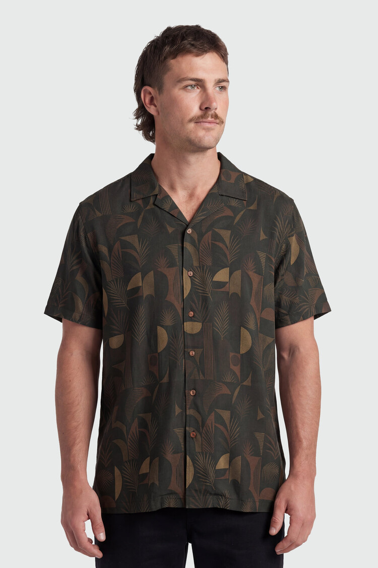 TEAMLTD Vice Button Up | Jungle Noir