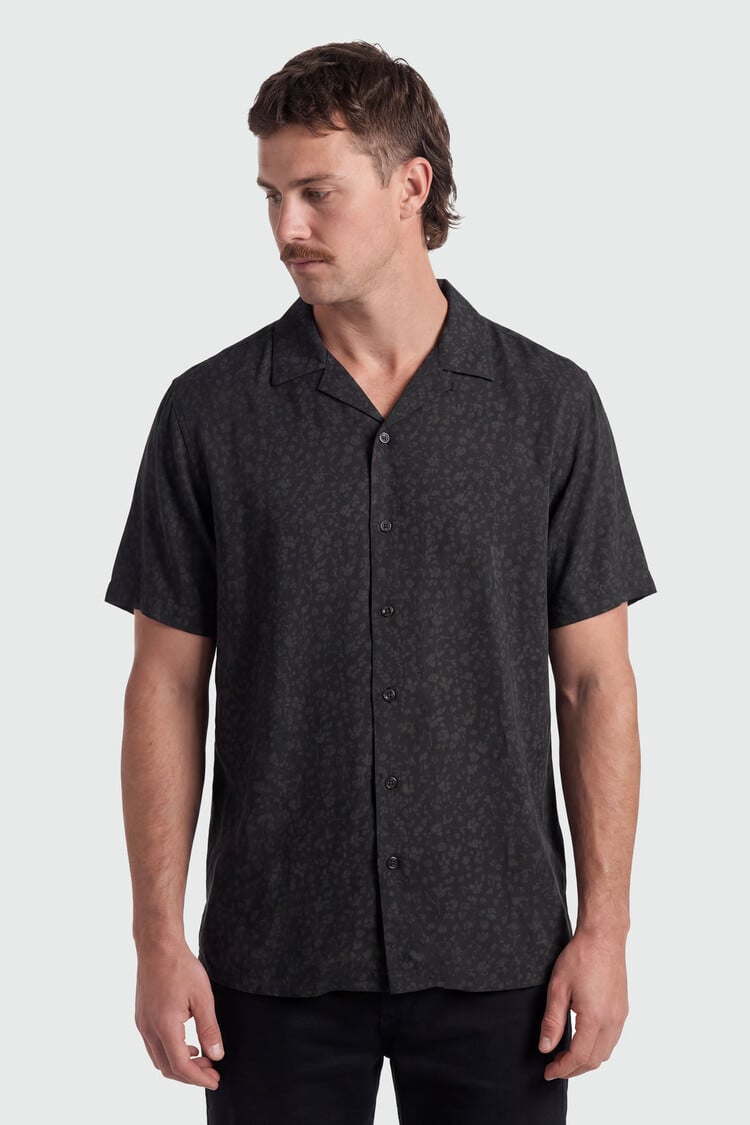 TEAMLTD TEAMLTD Vice Button Up | Dark Mini Floral