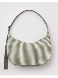 Baggu Baggu Large Nylon Crescent Bag | Sage Stripe