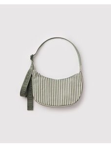 Baggu Baggu Small Nylon Crescent Bag | Sage Stripe
