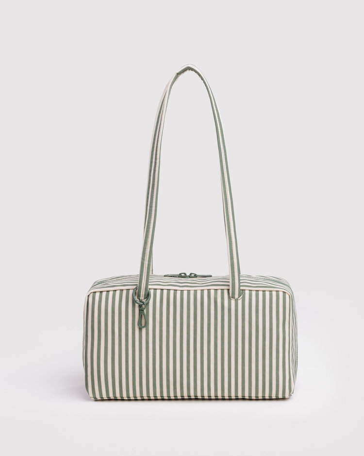 Baggu Baggu Nylon Bowler Bag | Sage Stripe