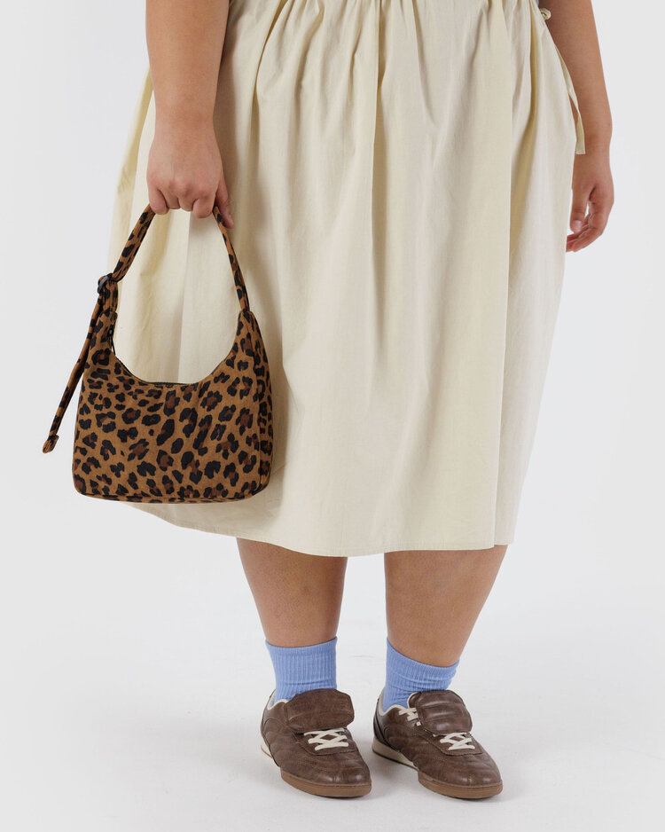Baggu Baggu Mini Nylon Shoulder Bag | Leopard
