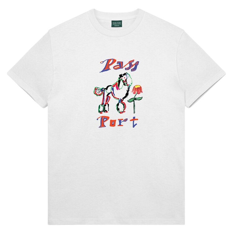 Pass~Port Poodle Organic Tee | White