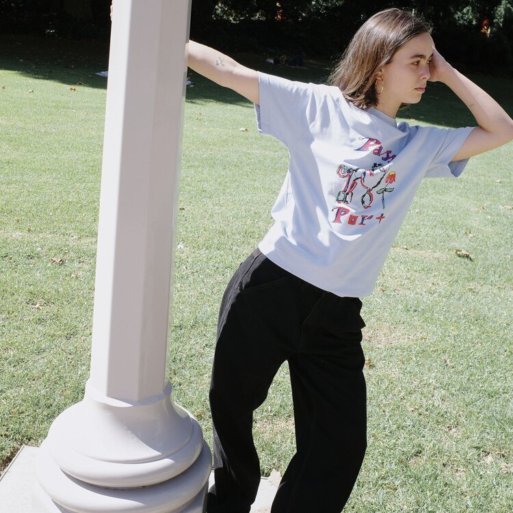 Pass~Port Poodle Organic Tee | White