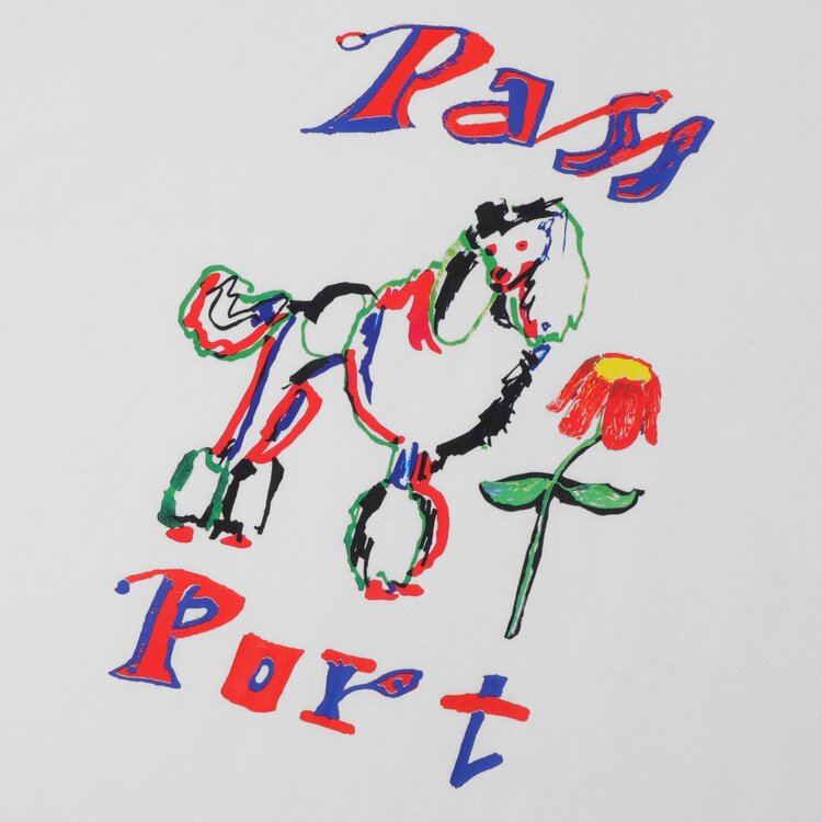 Pass~Port Poodle Organic Tee | White