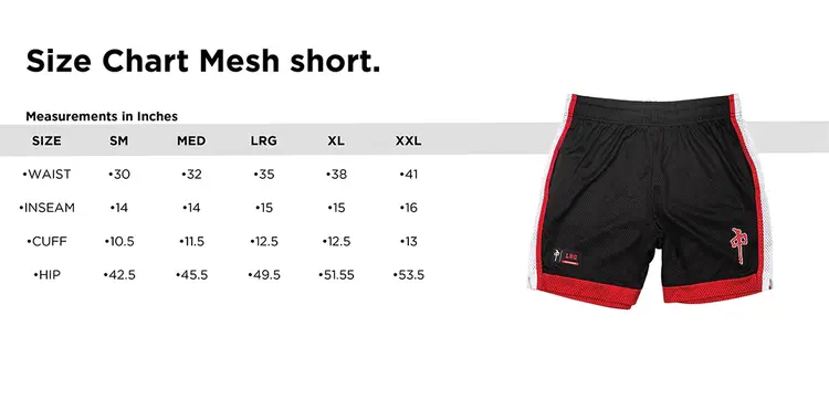 RDS Mesh Short Five | Blk/wht/red