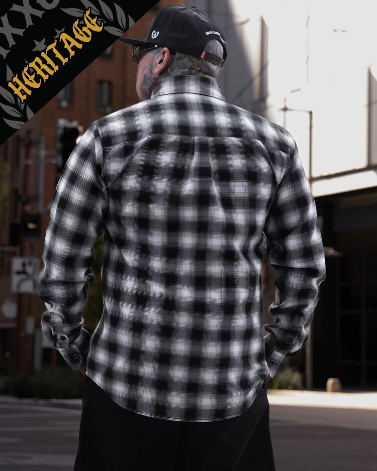 Dixxon Crenshaw Heritage Flannel | Black / White