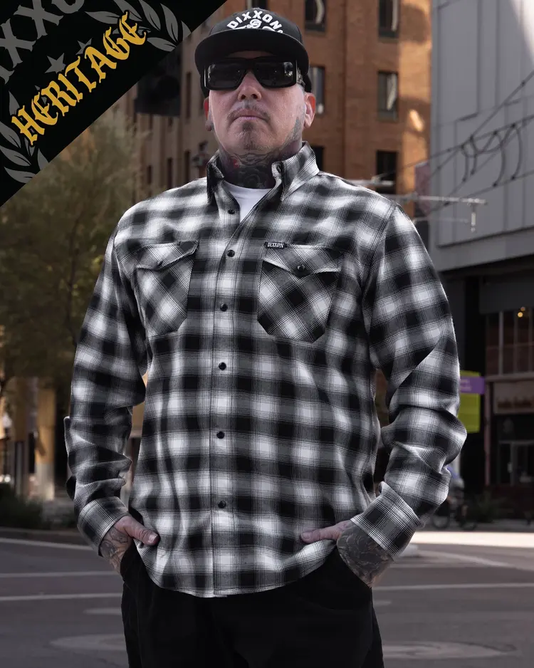 Dixxon Crenshaw Heritage Flannel | Black / White